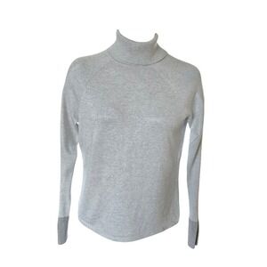 White House Black Market Gray Turtleneck Sweater